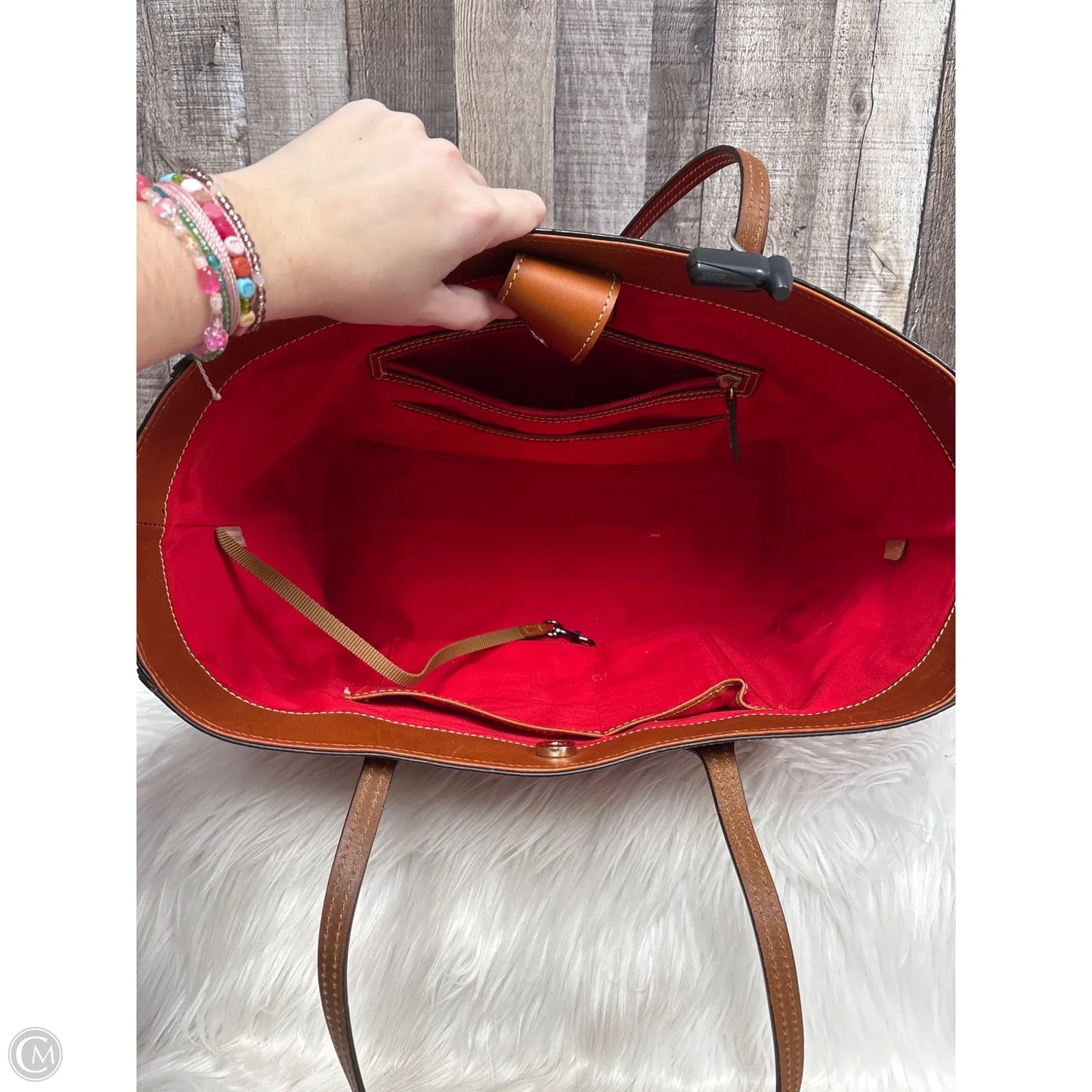 Tote Designer By Dooney And Bourke, Size: Large