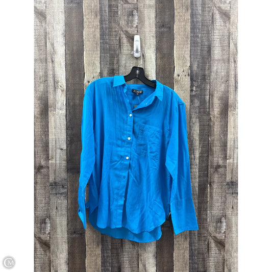 Top Long Sleeve By J. Crew In Blue, Size: S