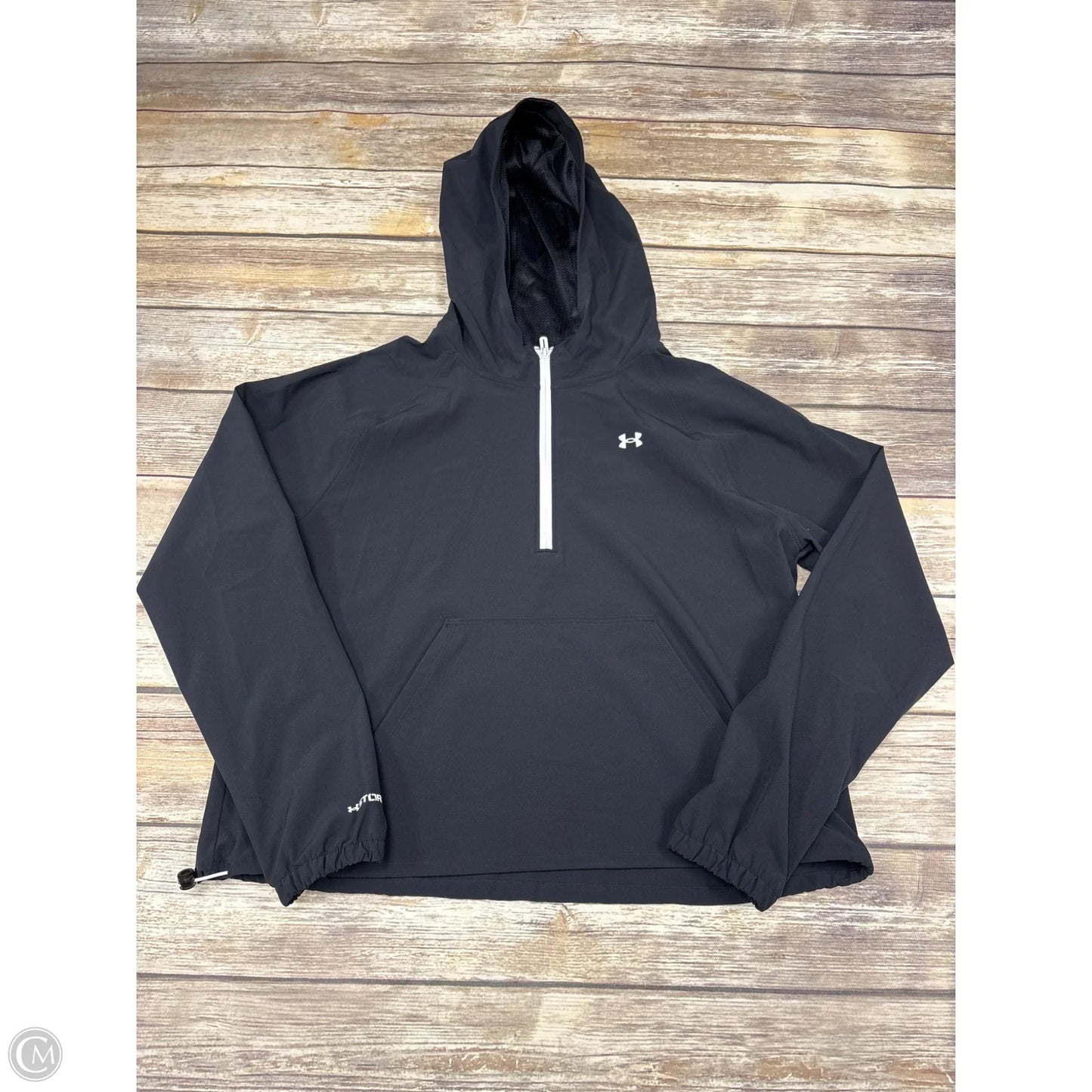 Athletic Jacket By Under Armour In Black, Size: M