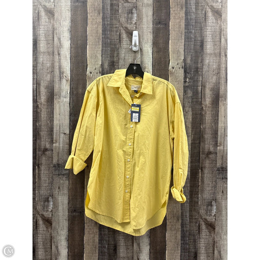 Top Long Sleeve By Universal Thread In Yellow, Size: S