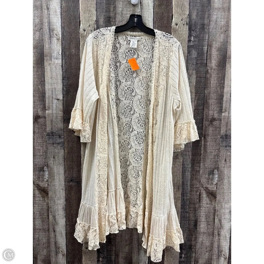 Cardigan By Cme In Ivory, Size: 2x