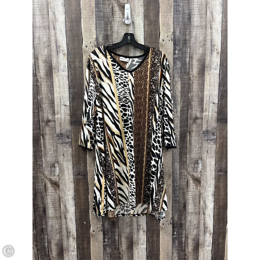 Dress Casual Midi By Cme In Animal Print, Size: 3x