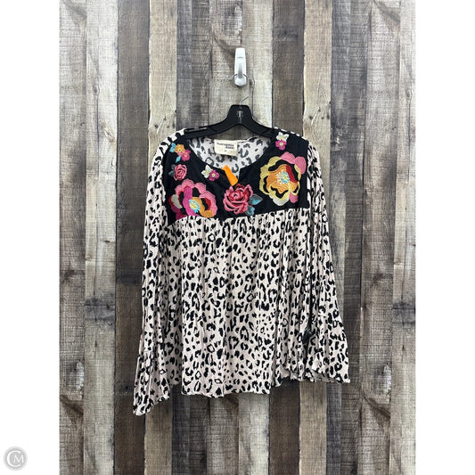 Top Long Sleeve By Savanna Jane In Multi-colored, Size: 2x