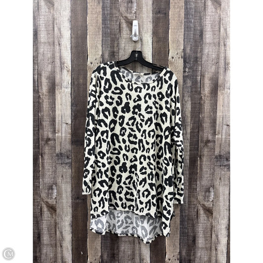 Tunic Long Sleeve By Cme In Animal Print, Size: 2x