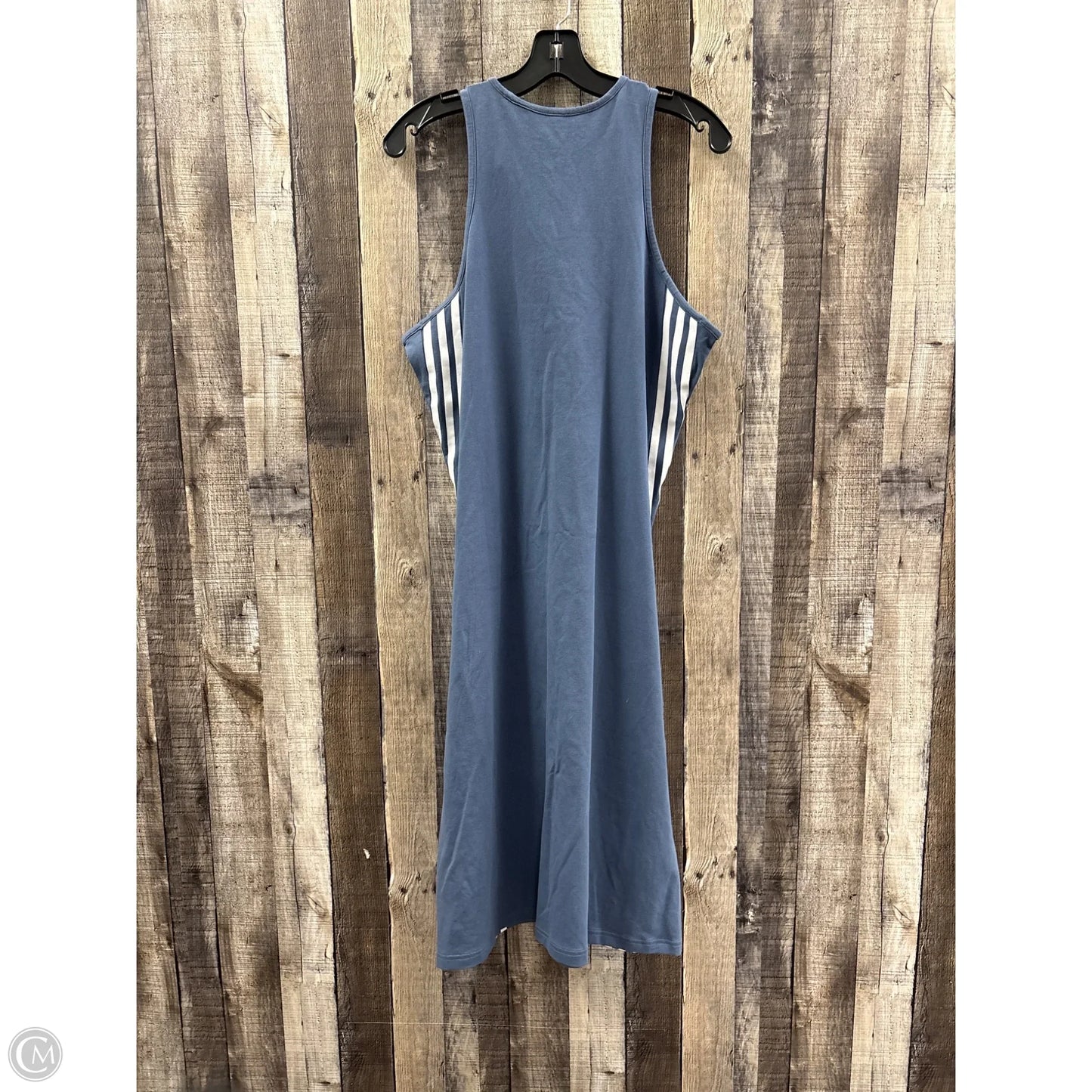 Athletic Dress By Adidas In Blue, Size: L