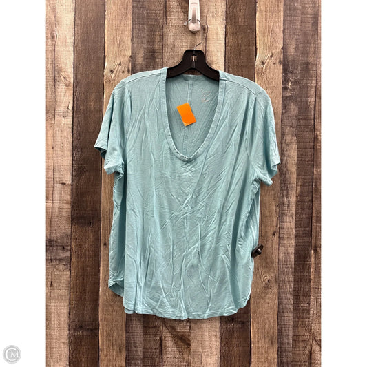 Top Short Sleeve By A New Day In Blue, Size: L