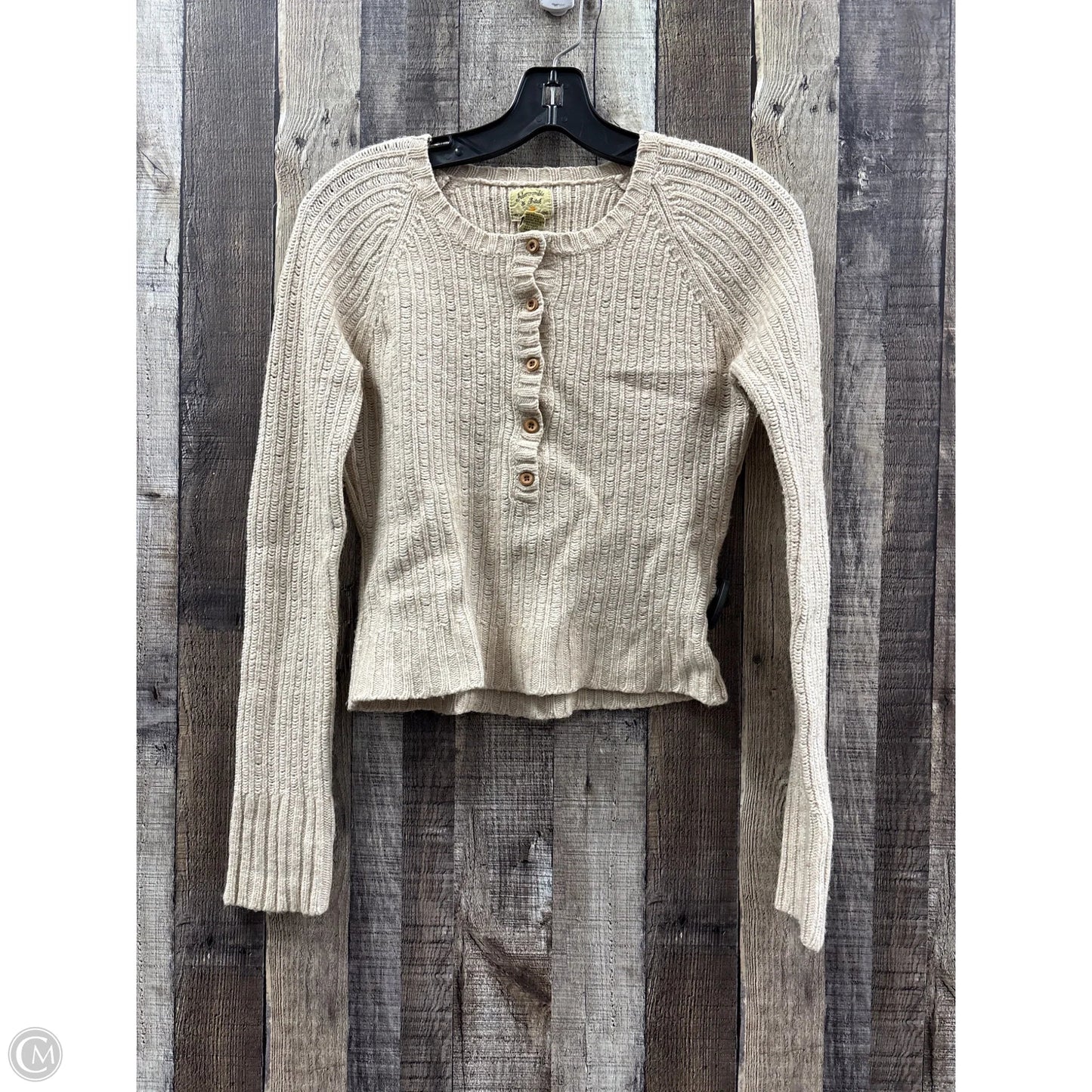 Sweater By Abercrombie And Fitch In Beige, Size: L
