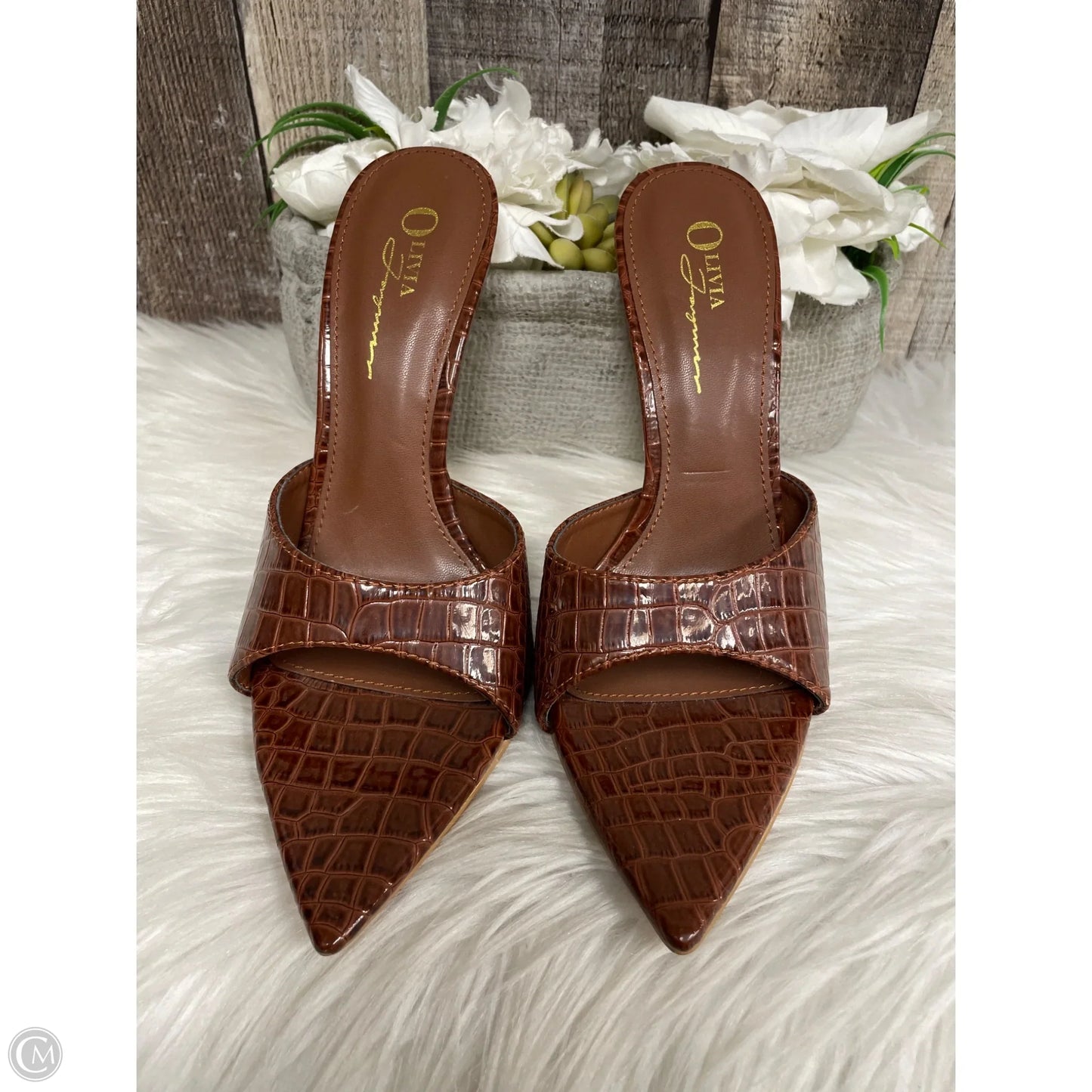 Shoes Heels Stiletto By Cme In Brown, Size: 8