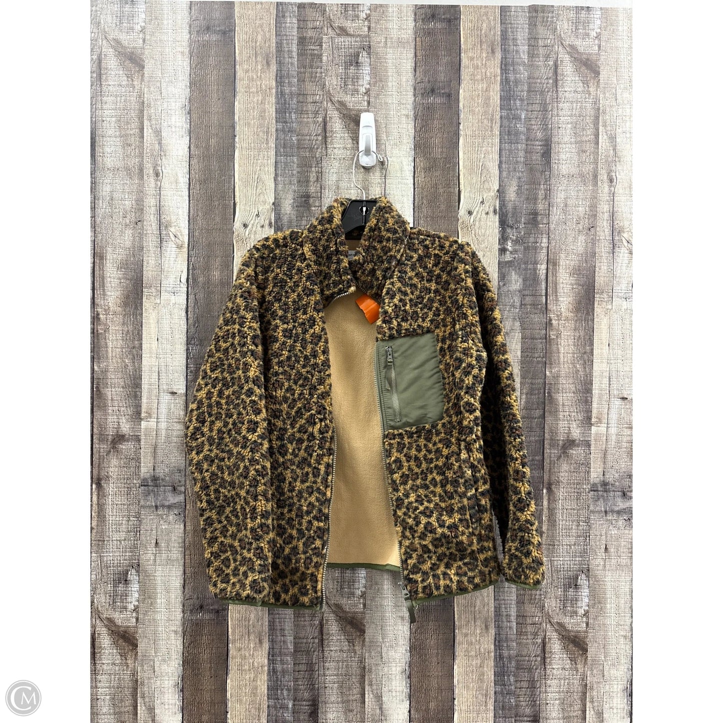 Jacket Faux Fur & Sherpa By Amazon Essentials In Animal Print, Size: S