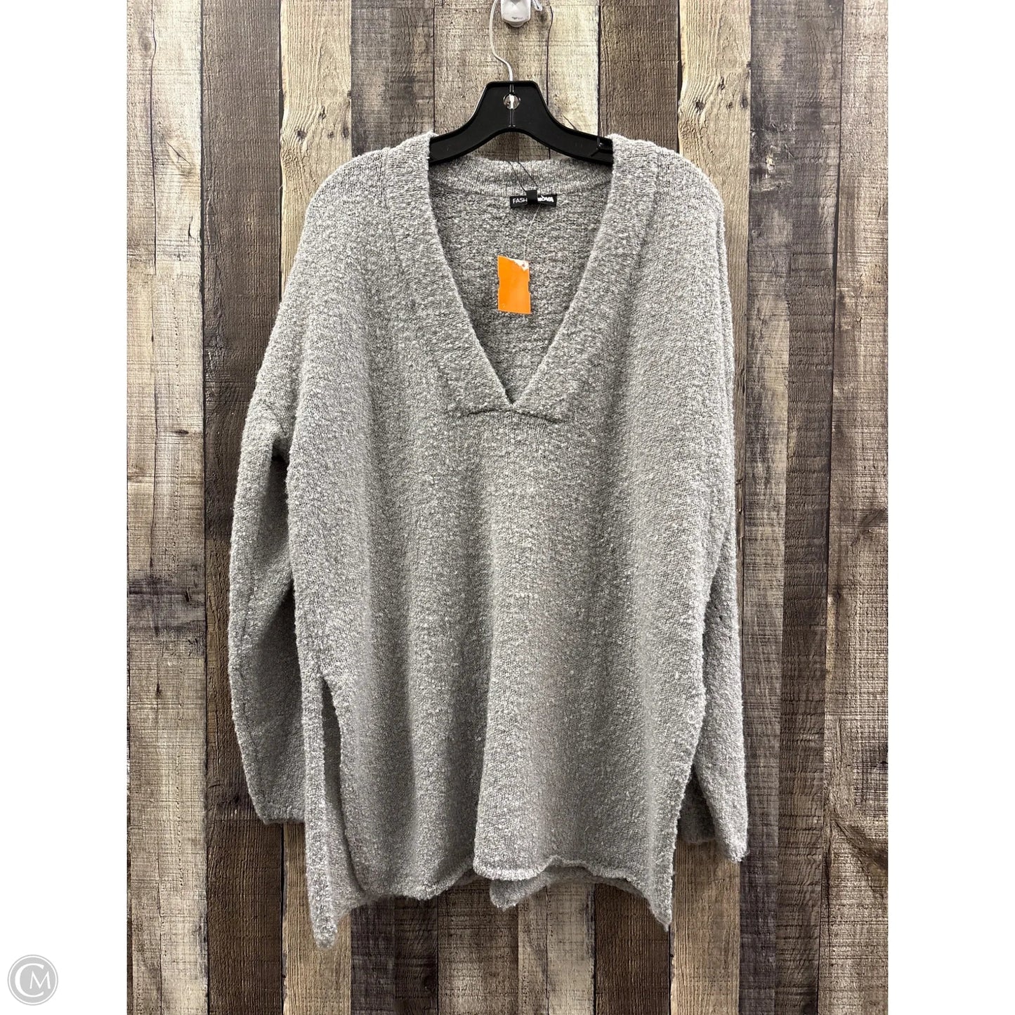 Sweater By Fashion Nova In Grey, Size: M