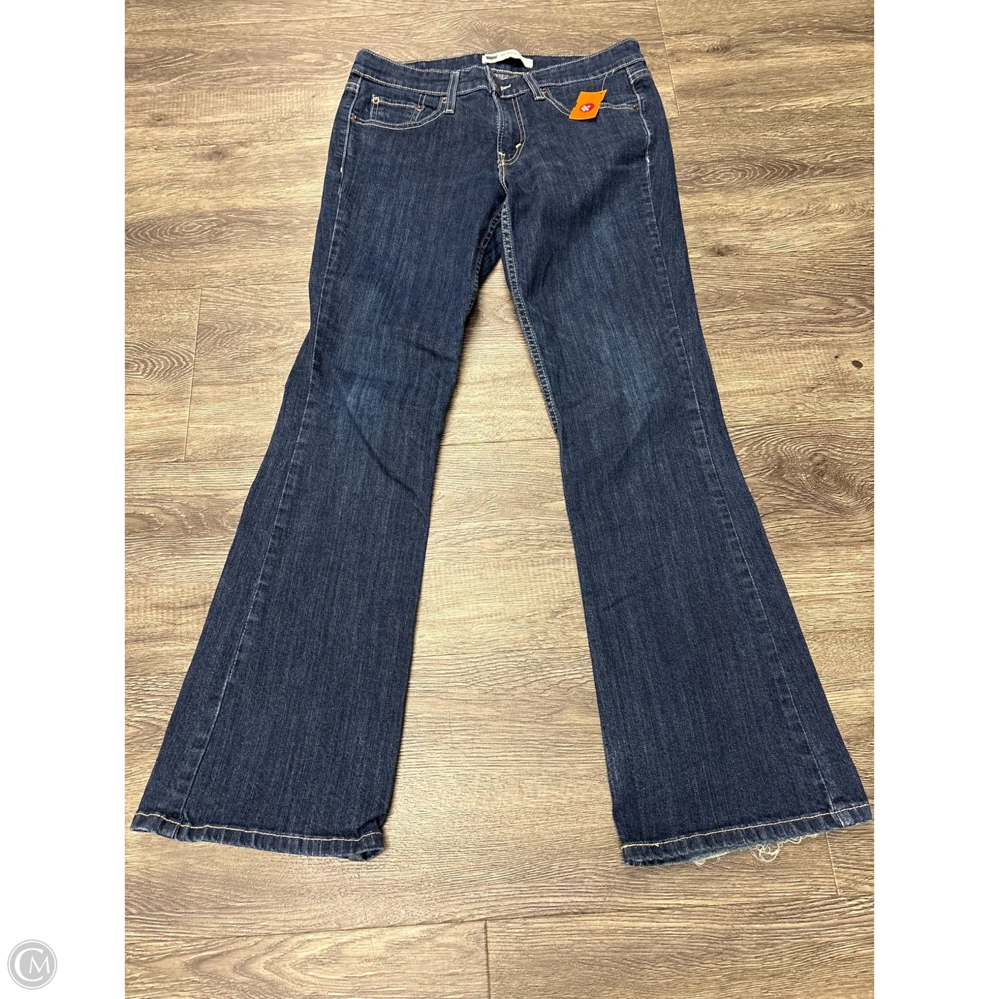 Jeans Flared By Levis In Blue Denim, Size: 8