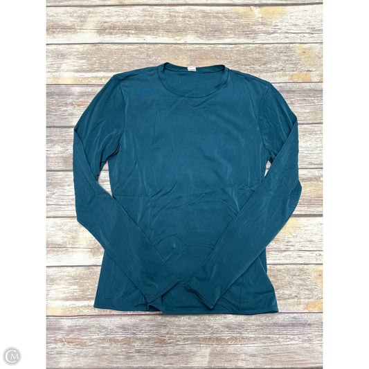 Athletic Top Long Sleeve Crewneck By Lululemon In Green, Size: L