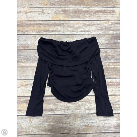 Top Long Sleeve By Cmf In Black, Size: S