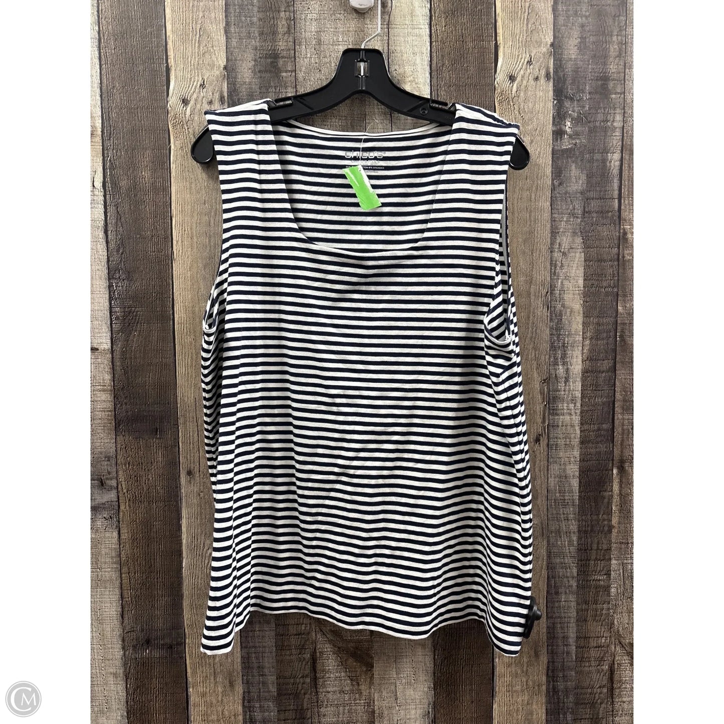 Tank Top By Chicos In Striped Pattern, Size: Xxl