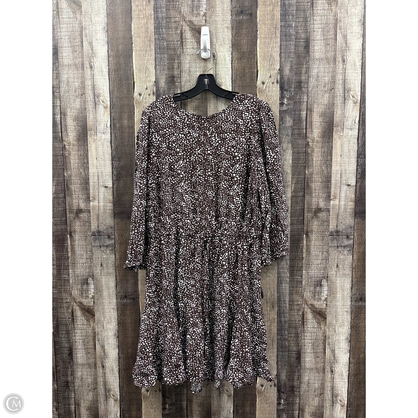 Dress Casual Short By Loft In Brown & White, Size: Xl