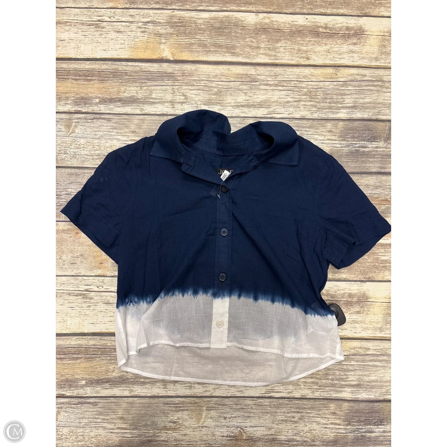 Top Short Sleeve By J. Crew In Tie Dye Print, Size: S