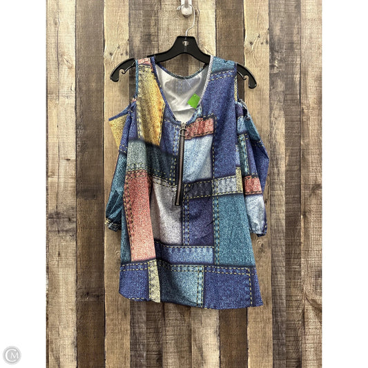 Top 3/4 Sleeve By Cmf In Multi-colored, Size: 1x