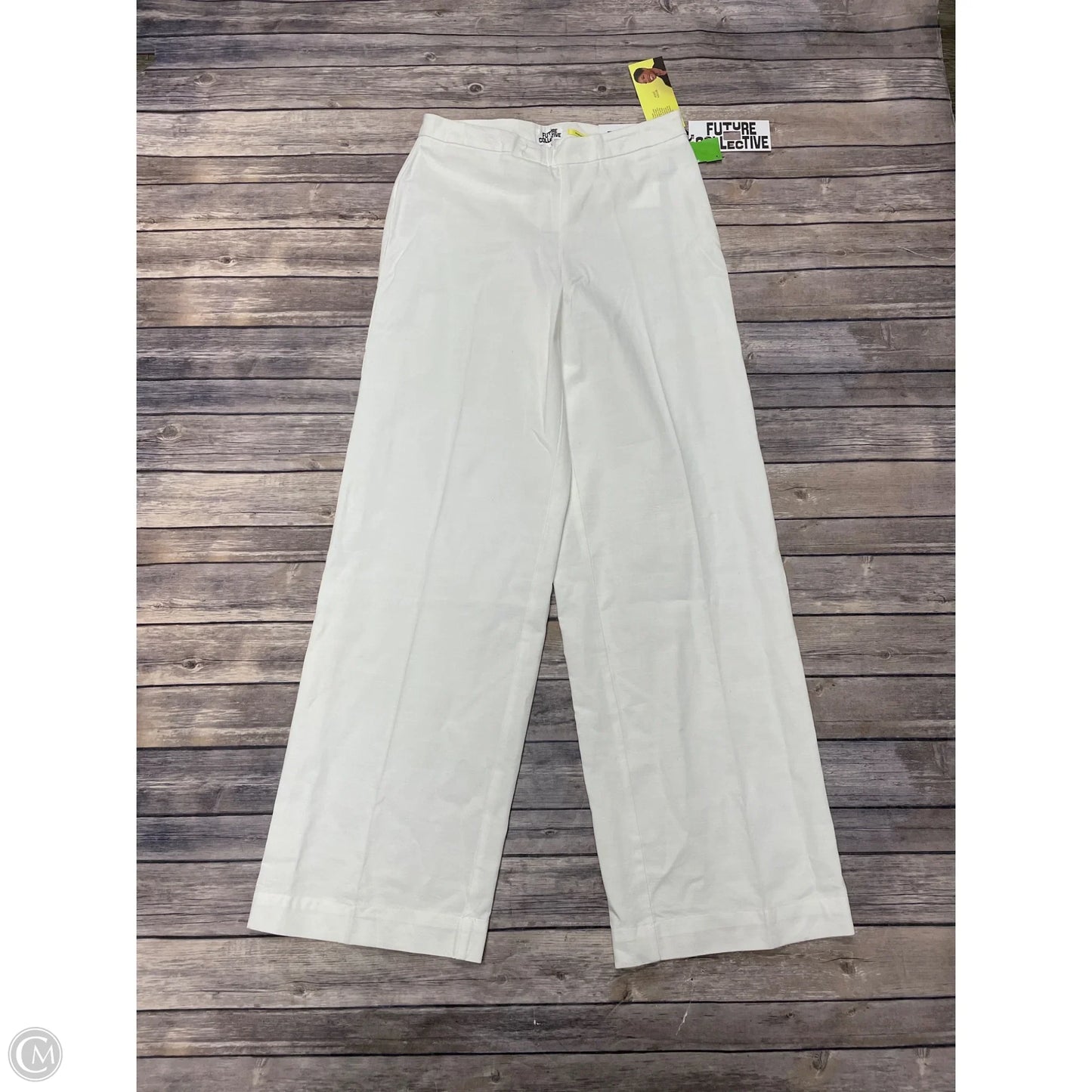 Pants Linen By Future Collective In White, Size: 8