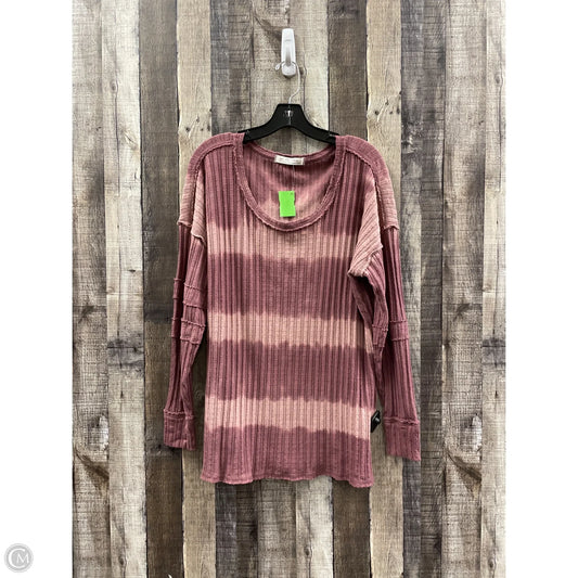 Top Long Sleeve By We The Free In Tie Dye Print, Size: M