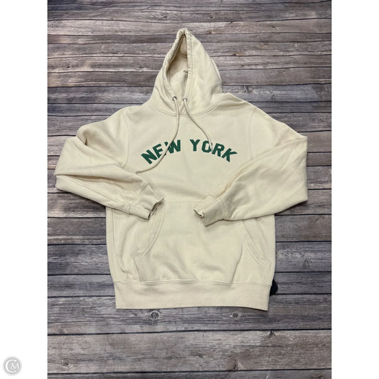 Sweatshirt Hoodie By Clothes Mentor In Ivory, Size: S