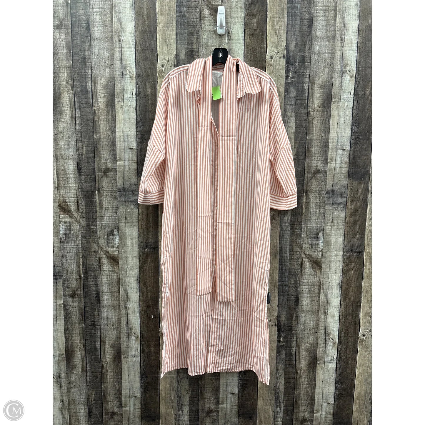 Tunic Long Sleeve By Cmf In Striped Pattern, Size: L