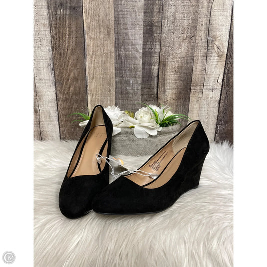 Shoes Heels Wedge By A New Day In Black, Size: 6