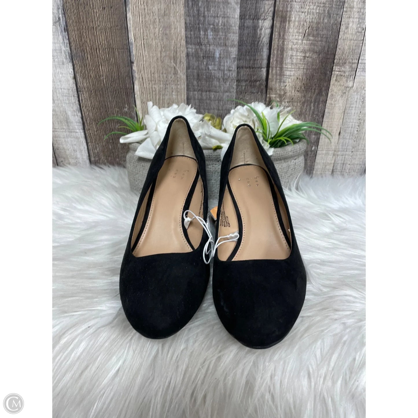 Shoes Heels Wedge By A New Day In Black, Size: 6