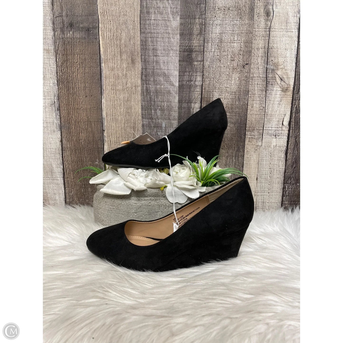 Shoes Heels Wedge By A New Day In Black, Size: 6