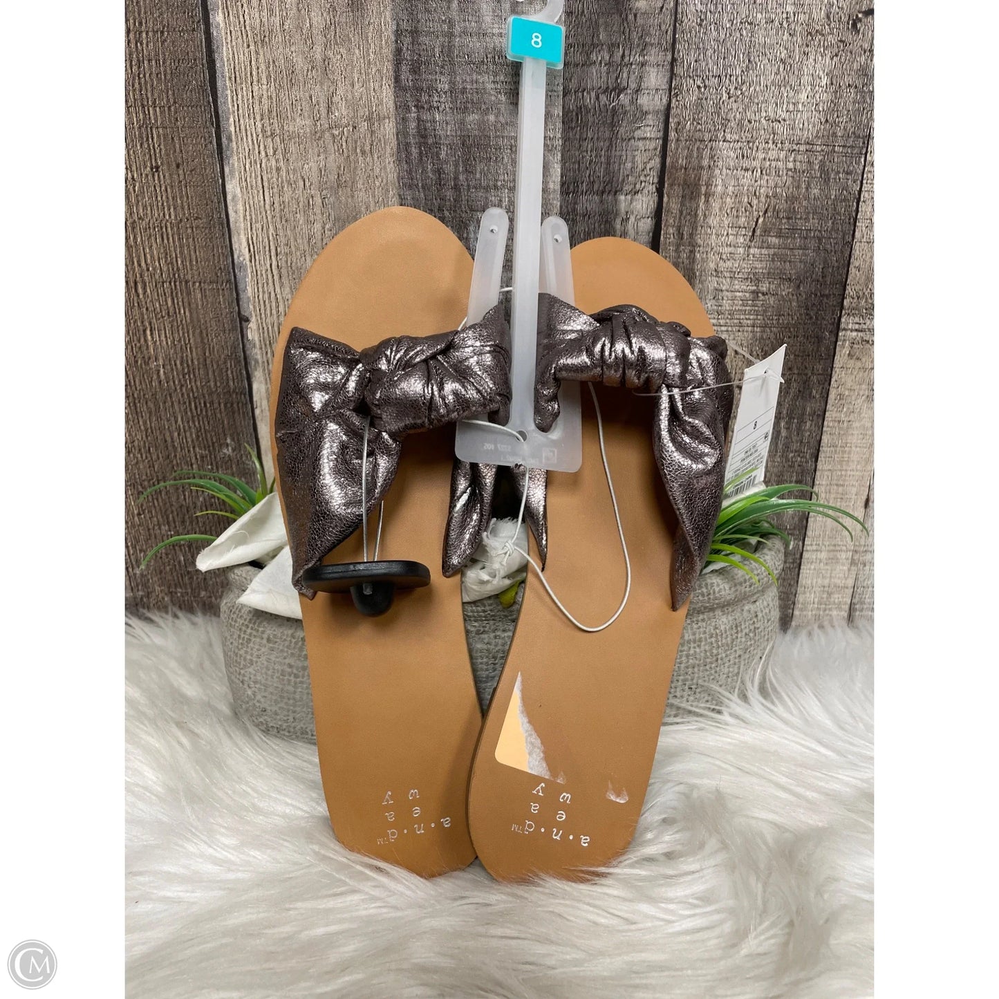Sandals Flats By A New Day In Bronze, Size: 8