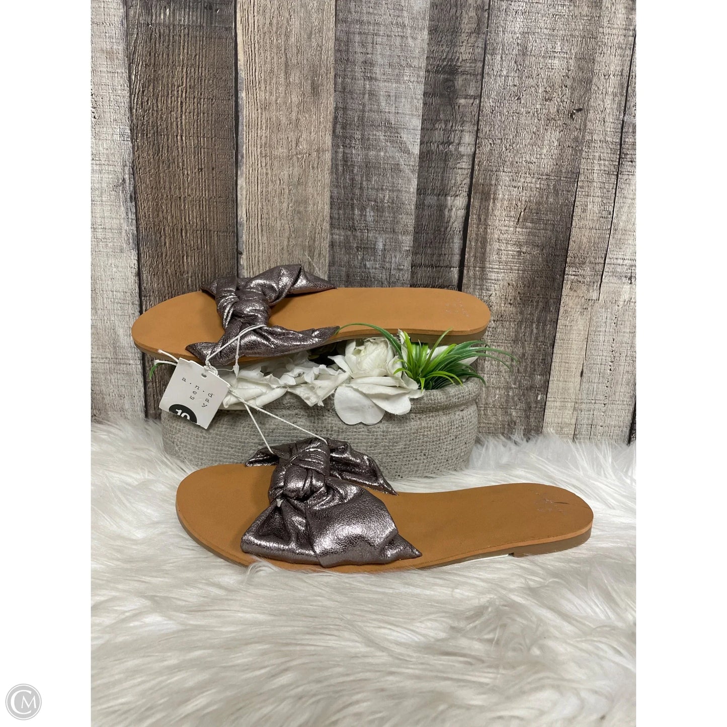 Sandals Flats By A New Day In Bronze, Size: 10