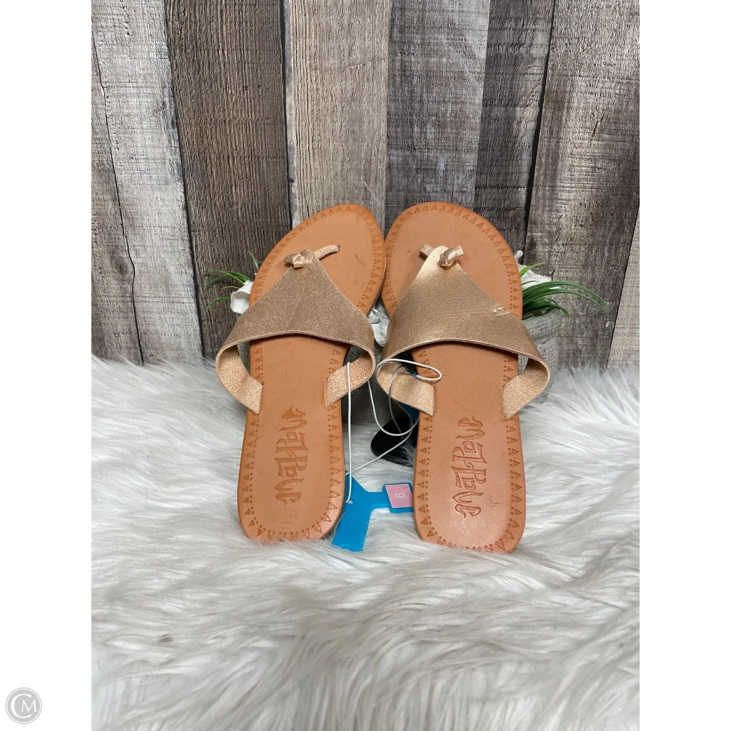Sandals Flats By Cme In Copper, Size: 9