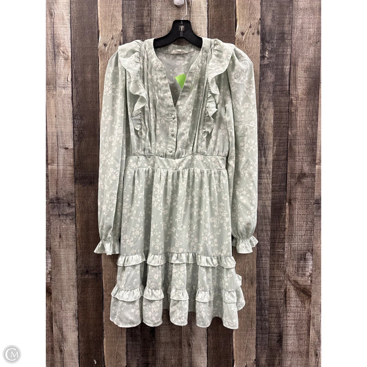 Dress Casual Short By By The River In Green & White, Size: S