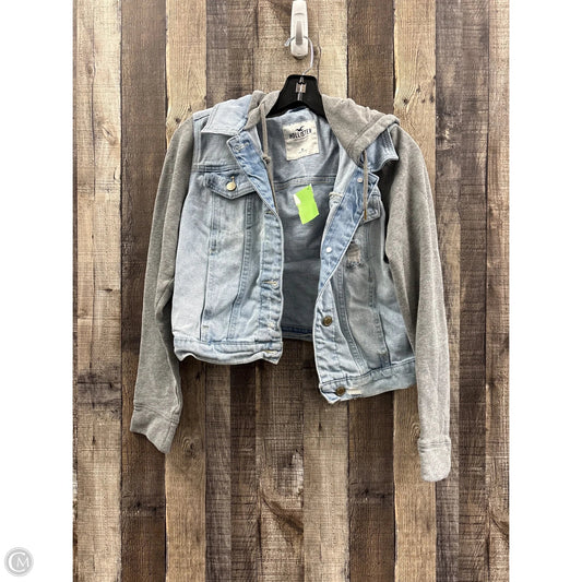 Jacket Denim By Hollister In Blue Denim, Size: M