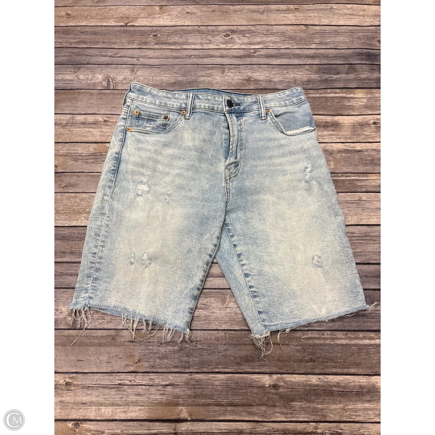 Shorts By American Eagle In Blue Denim, Size: 16