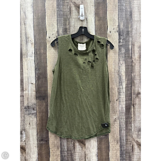 Top Sleeveless By Fantastic Fawn In Green, Size: M