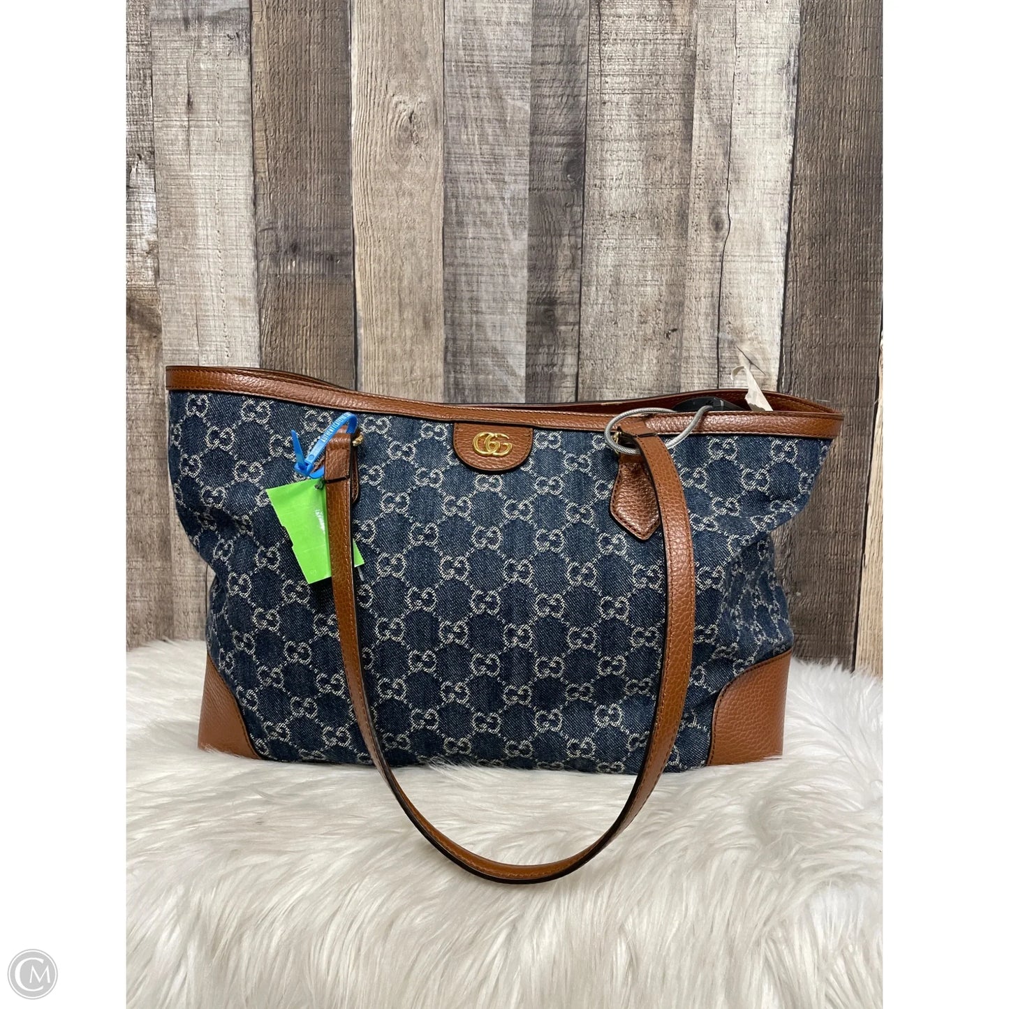 Tote Luxury Designer By Gucci, Size: Large