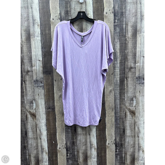 Tunic Short Sleeve By Cme In Purple, Size: M