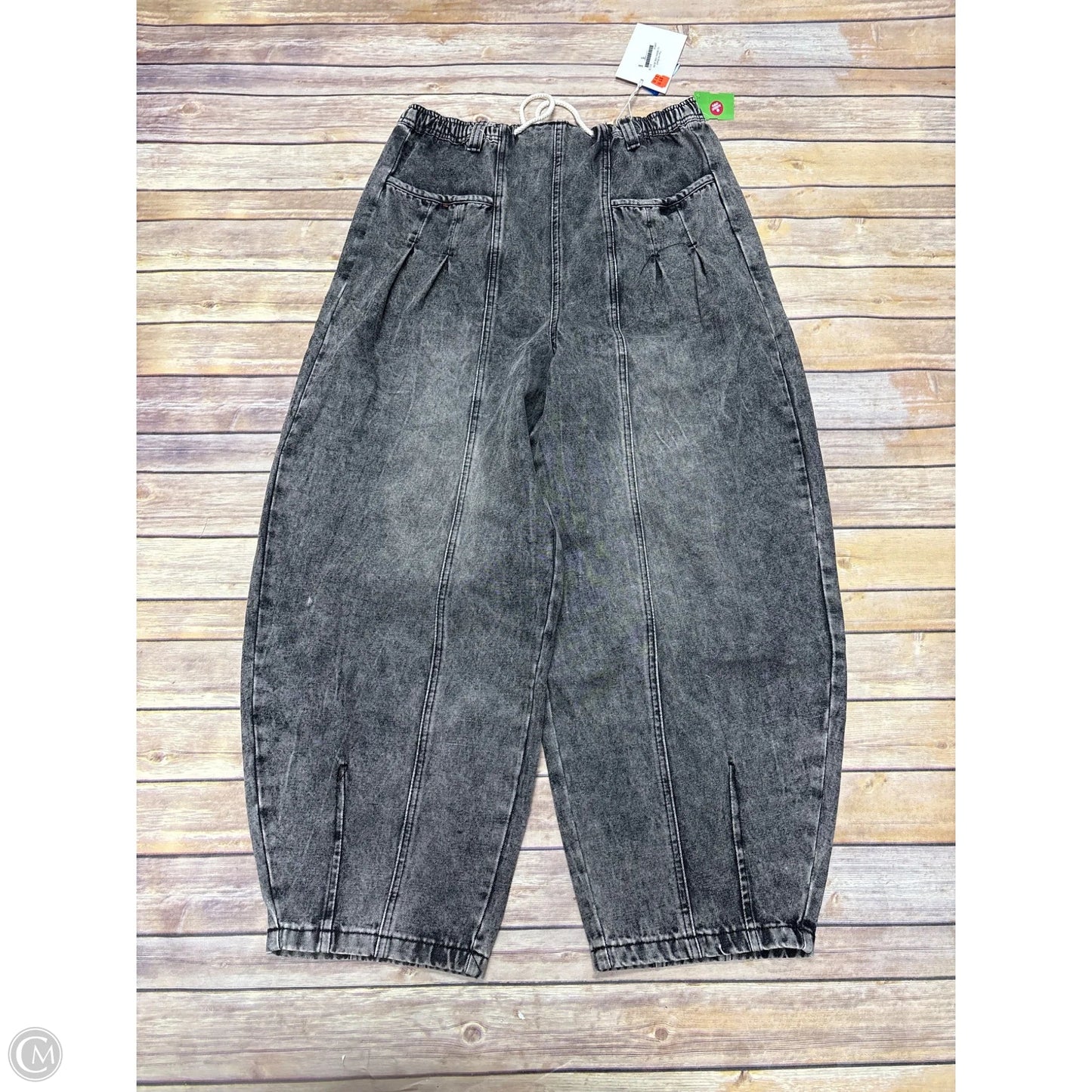 Jeans Wide Leg By Cme In Grey Denim, Size: L