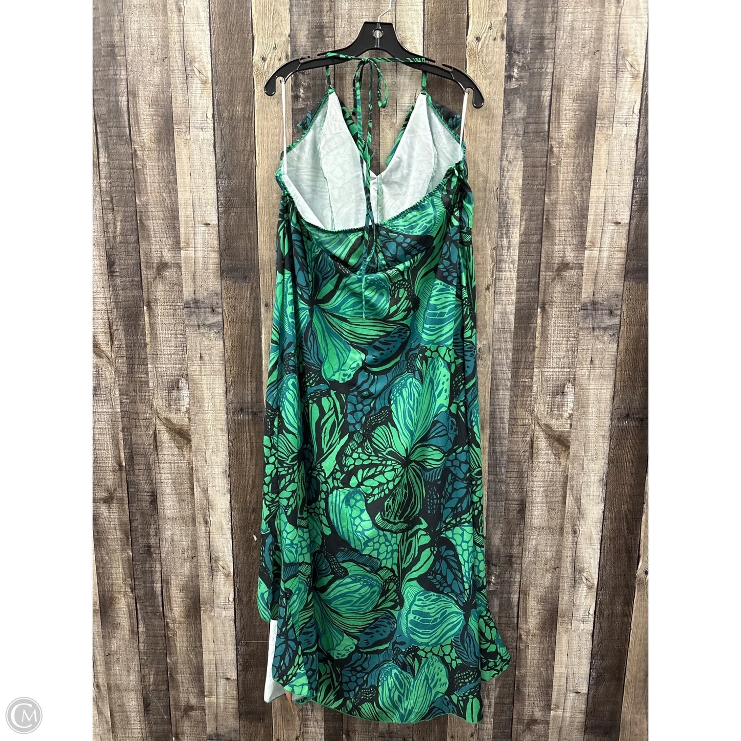 Dress Casual Maxi By Shein In Blue & Green, Size: 2x