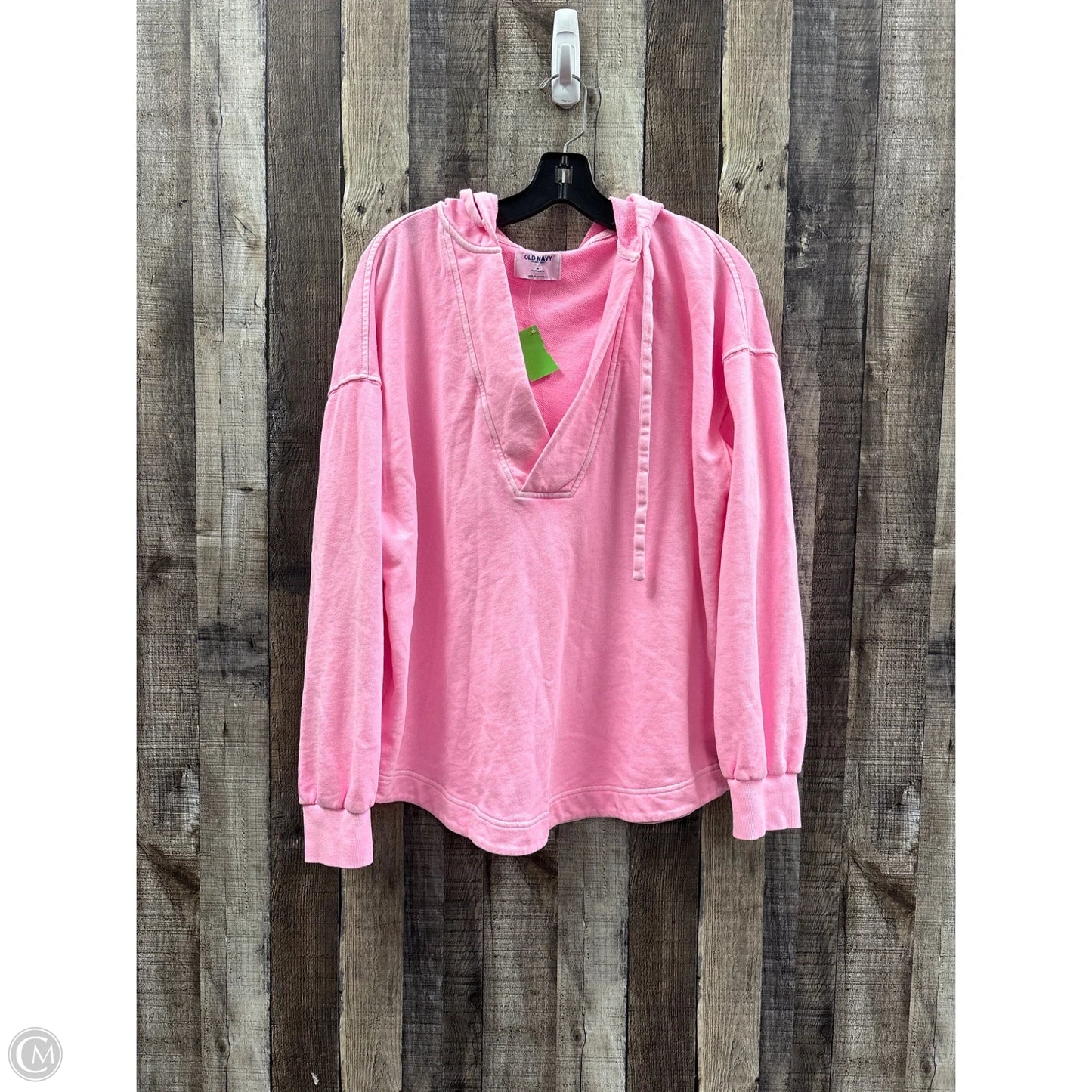 Sweatshirt Hoodie By Old Navy In Pink, Size: M