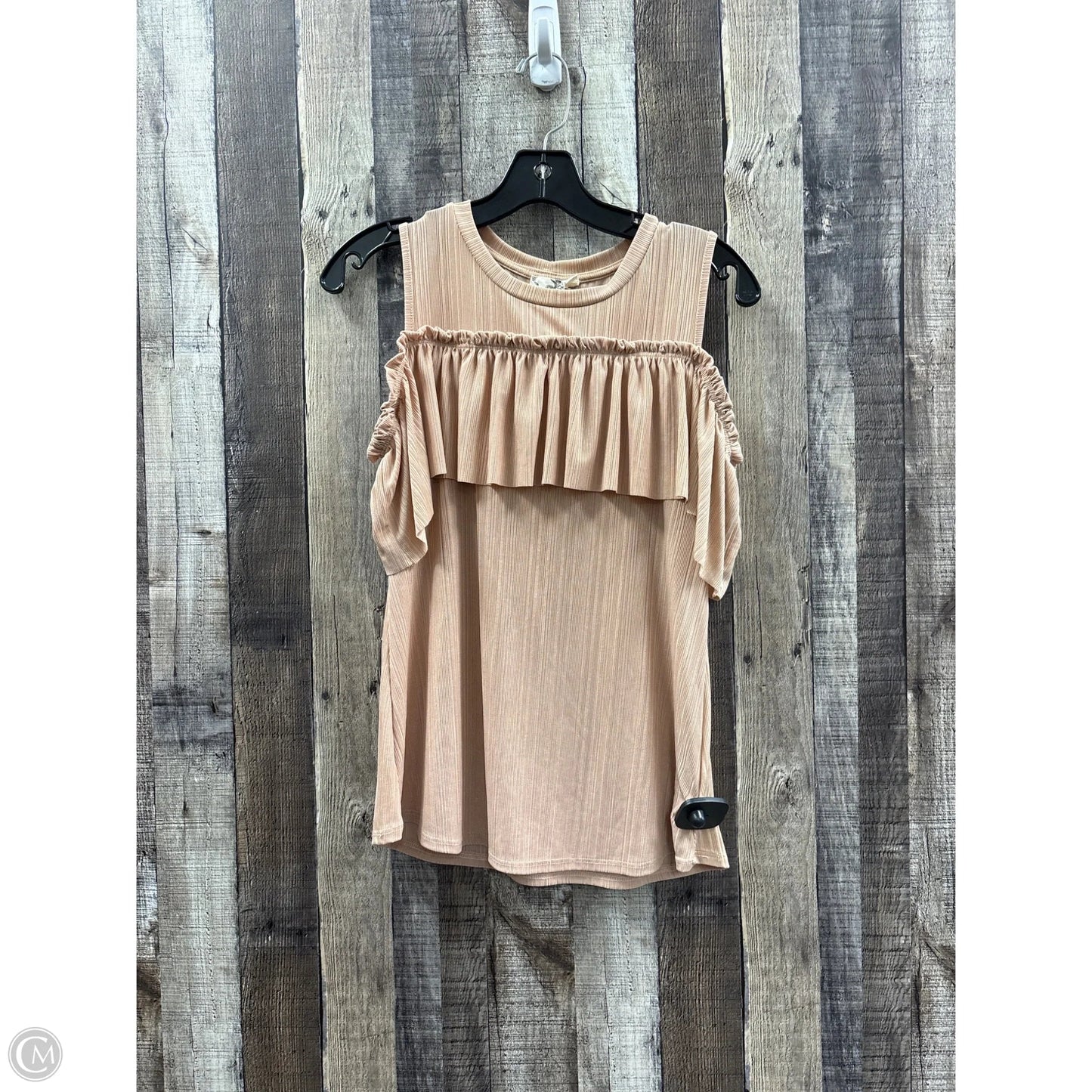 Top Sleeveless By Blu Pepper In Mauve, Size: S