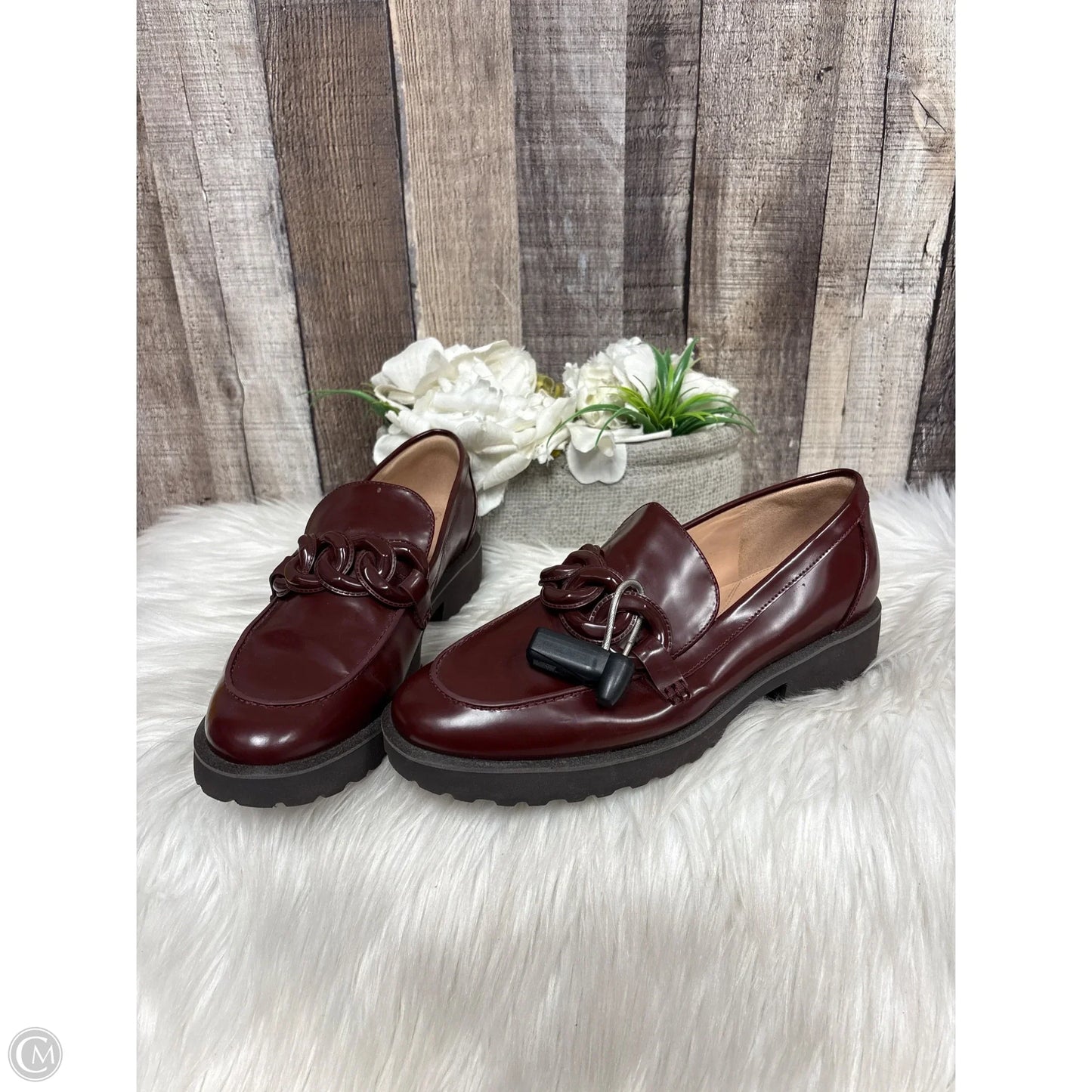 Shoes Heels Block By Cole-haan In Maroon, Size: 7