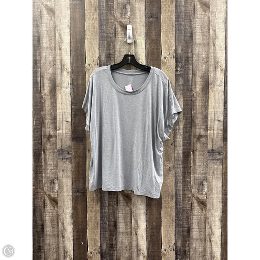 Top Short Sleeve By Cme In Grey, Size: Xxl