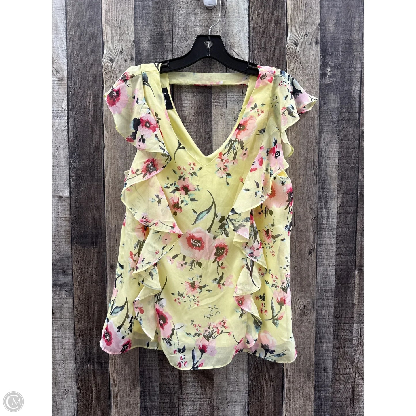 Top Sleeveless By By & By In Yellow, Size: L