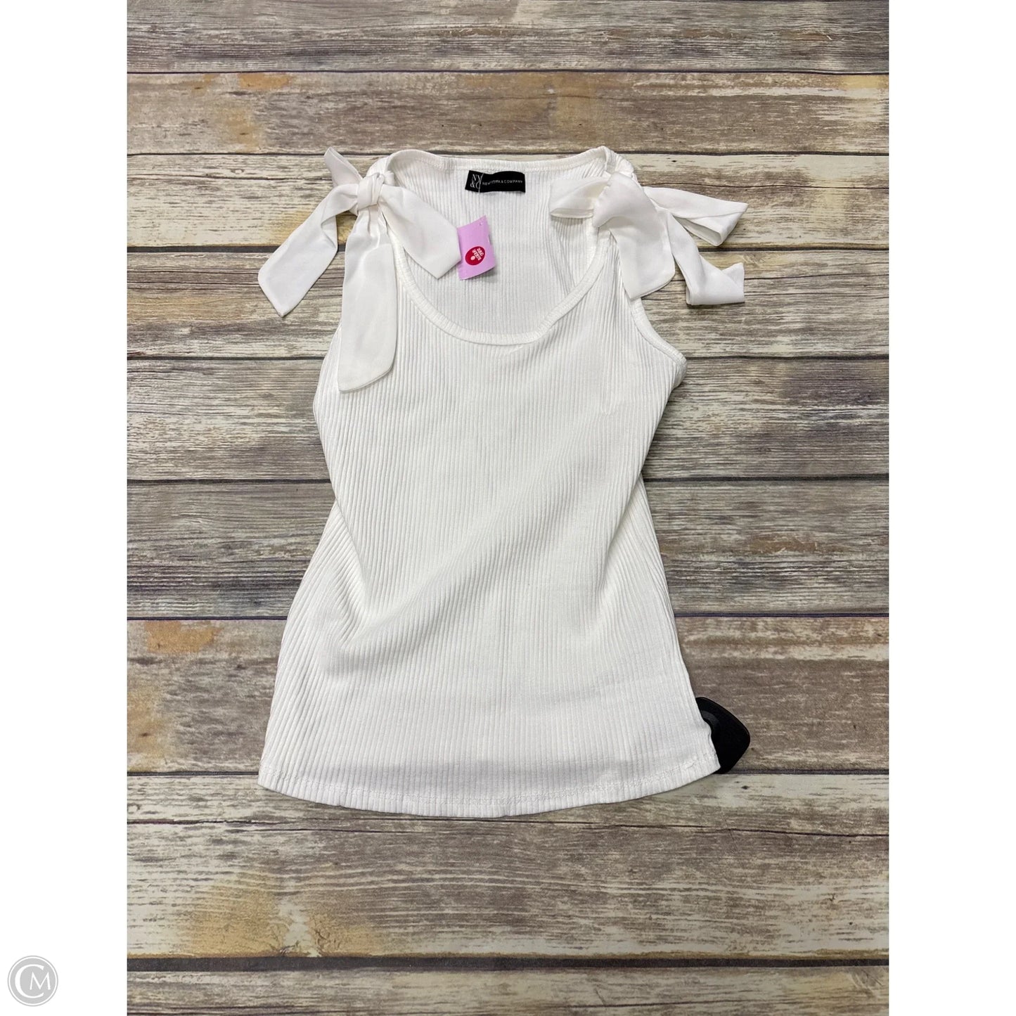 Top Sleeveless By New York And Co In White, Size: L