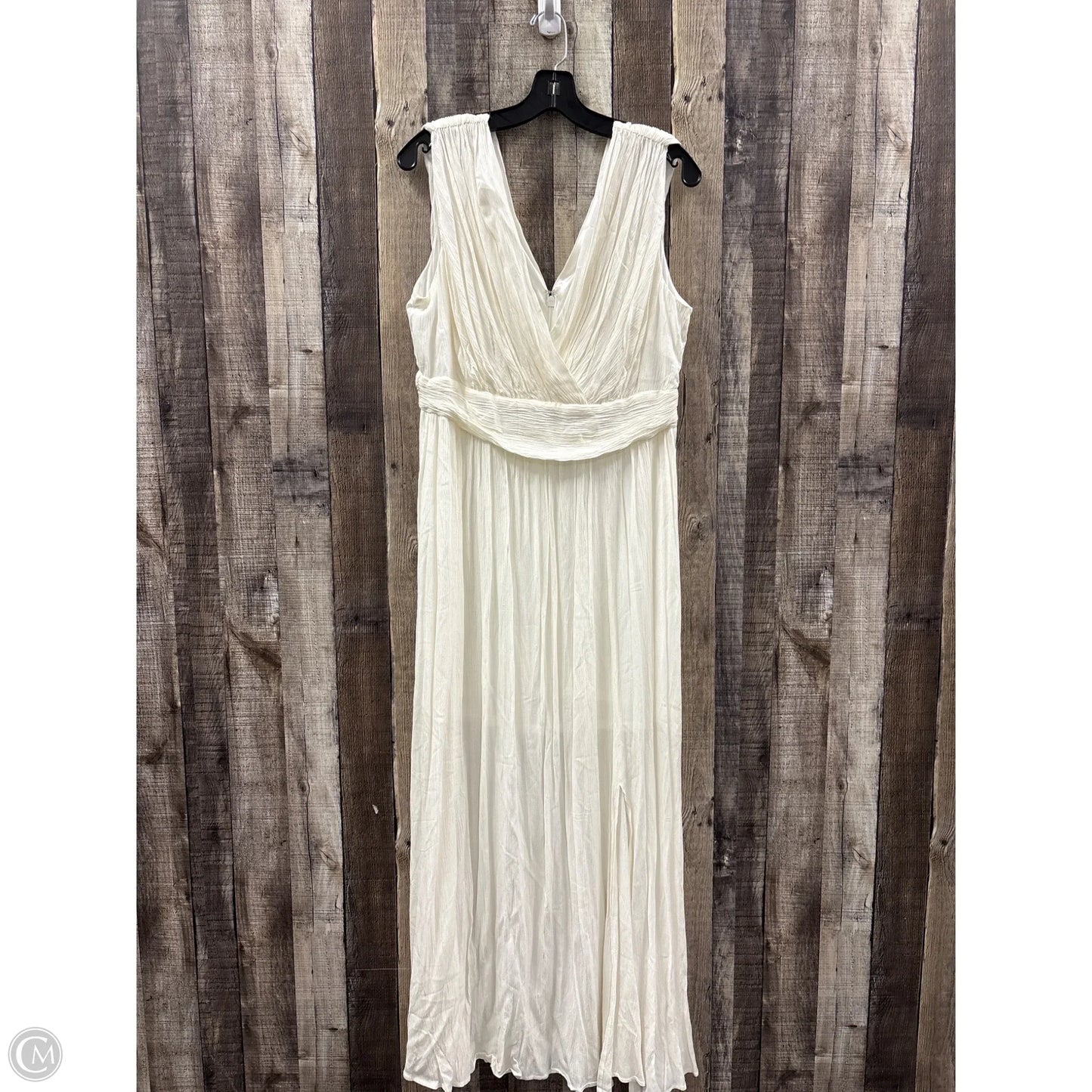 Dress Casual Maxi By New York And Co In White, Size: L