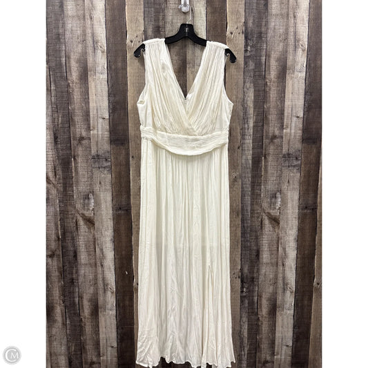 Dress Casual Maxi By New York And Co In White, Size: L