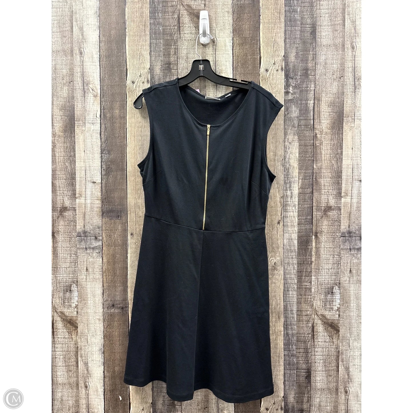 Dress Casual Midi By New York Jean Company In Black, Size: L