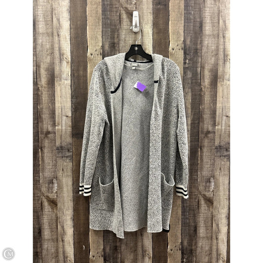Sweater Cardigan By Cme In Black & White, Size: S
