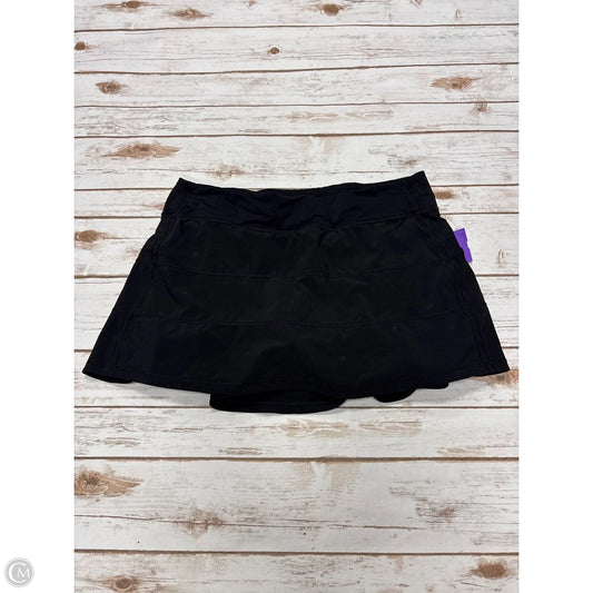 Athletic Skort By Lululemon In Black, Size: 12